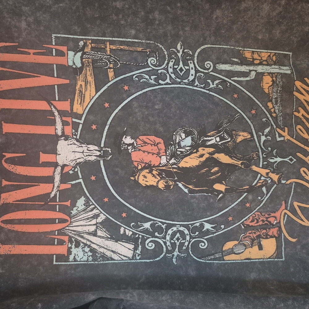Zutter PatPat Long Live Western Graphic Tee - Black - Picture 3 of 6